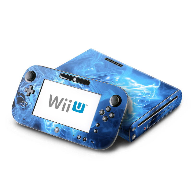 Wii U Skin - Blue Quantum Waves (Image 1)