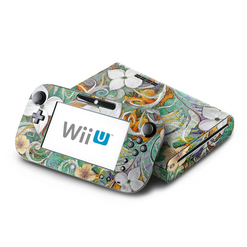 Wii U Skin - Sangria Flora (Image 1)