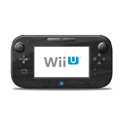 Wii U Controller Skin - Black Woodgrain