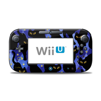 Wii U Controller Skin - Cat Silhouettes