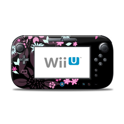 Wii U Controller Skin - Dark Flowers