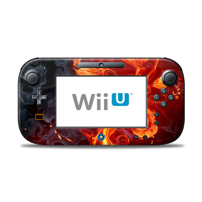 Wii U Controller Skin - Flower Of Fire