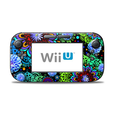 Wii U Controller Skin - Funky Floratopia