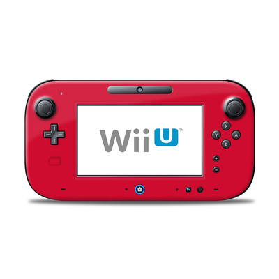 Wii U Controller Skin - Solid State Red