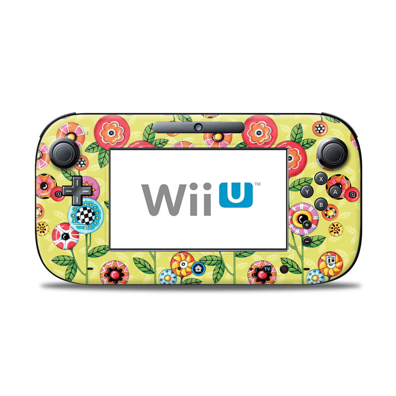 Wii U Controller Skin - Button Flowers (Image 1)