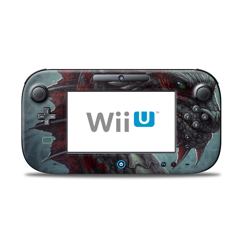 Wii U Controller Skin - Black Dragon (Image 1)