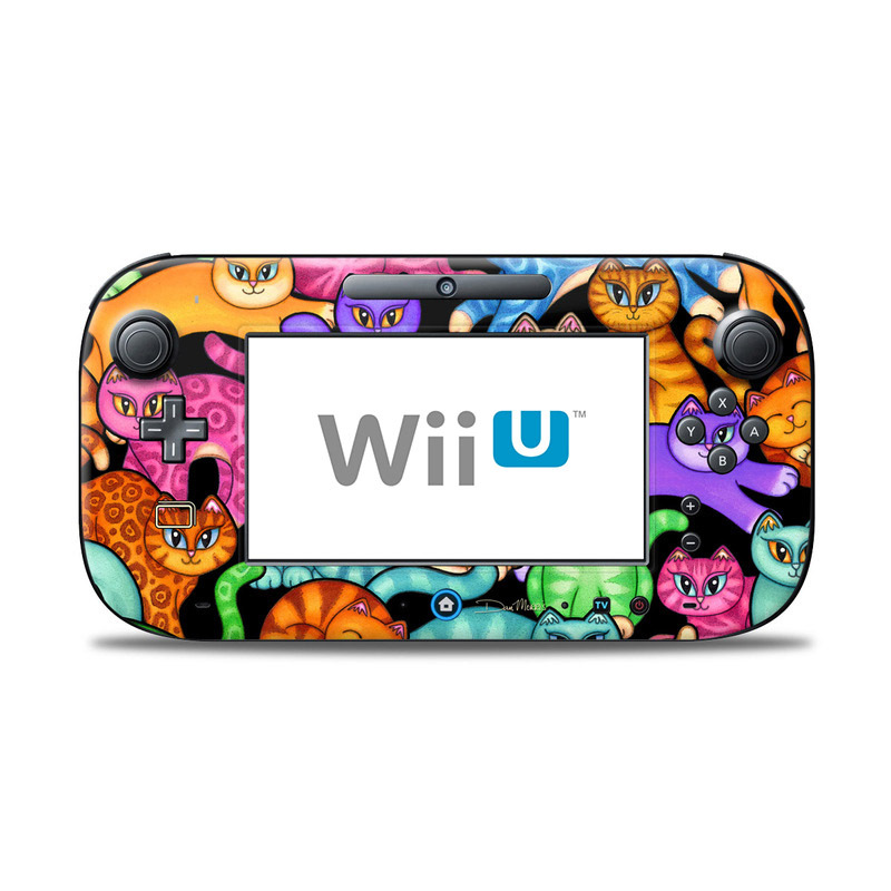 Wii U Controller Skin - Colorful Kittens (Image 1)