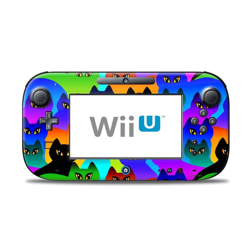 Wii U Controller Skin - Rainbow Cats (Image 1)