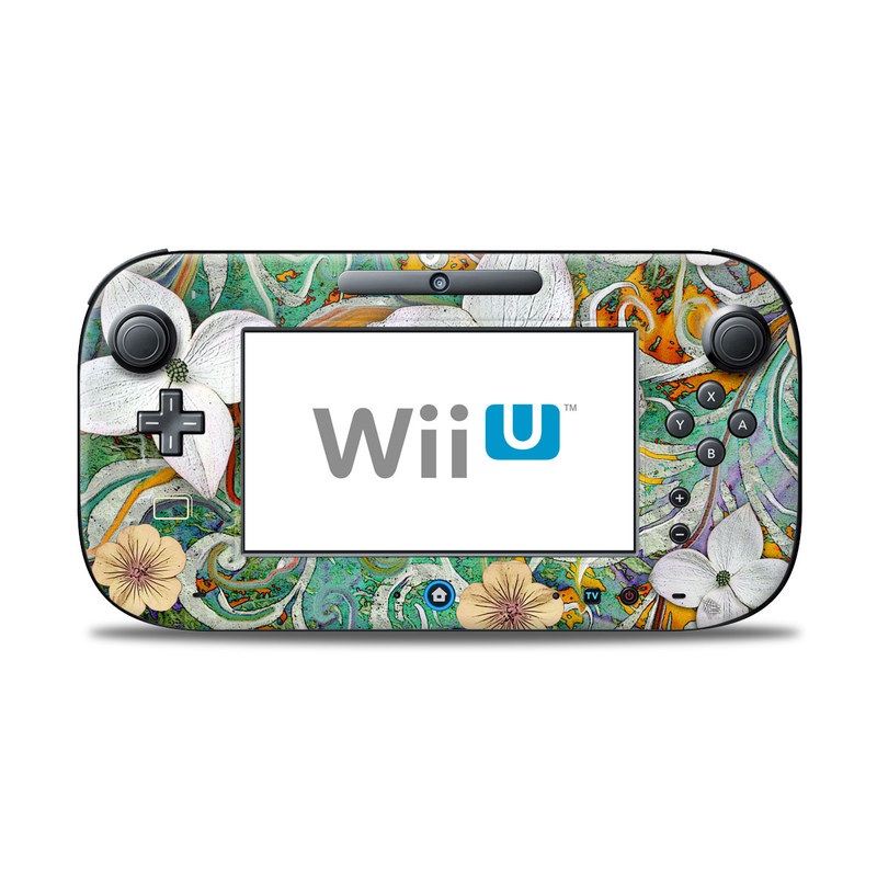 Wii U Controller Skin - Sangria Flora (Image 1)