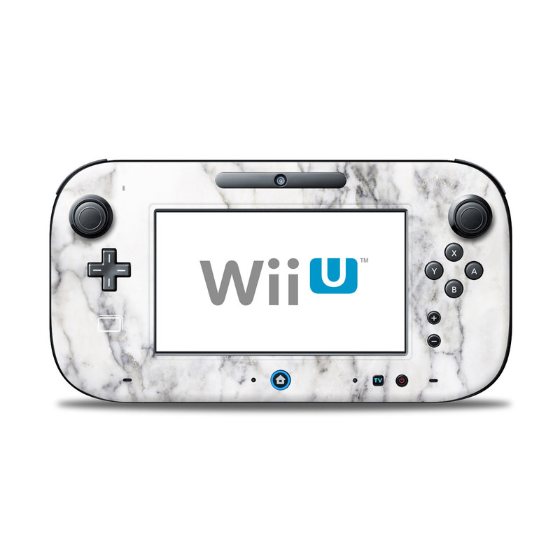 Wii U Controller Skin - White Marble (Image 1)