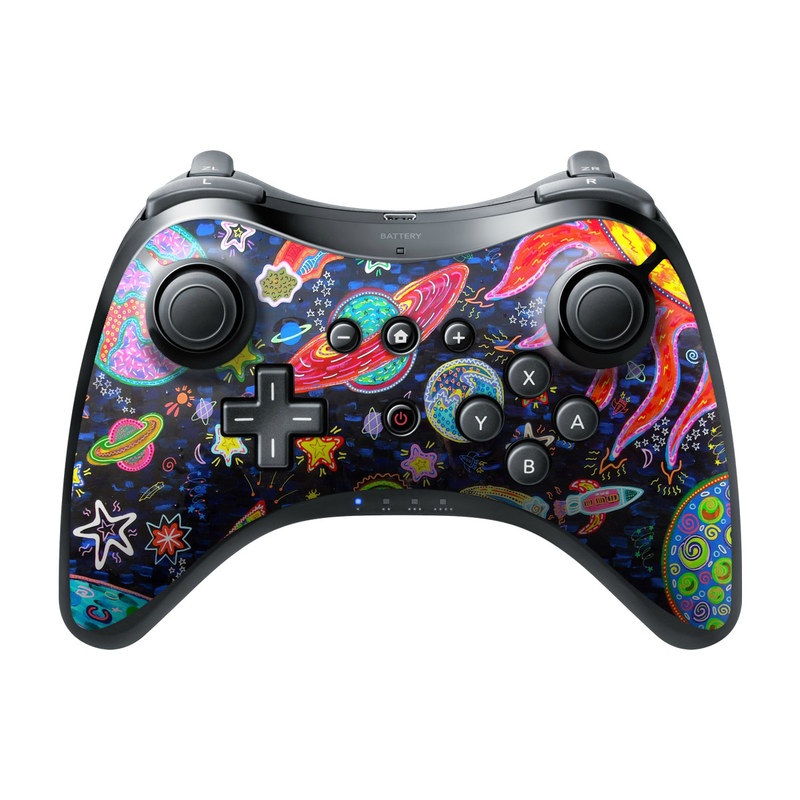 Nintendo Wii U Pro Controller Skin - Out to Space (Image 1)