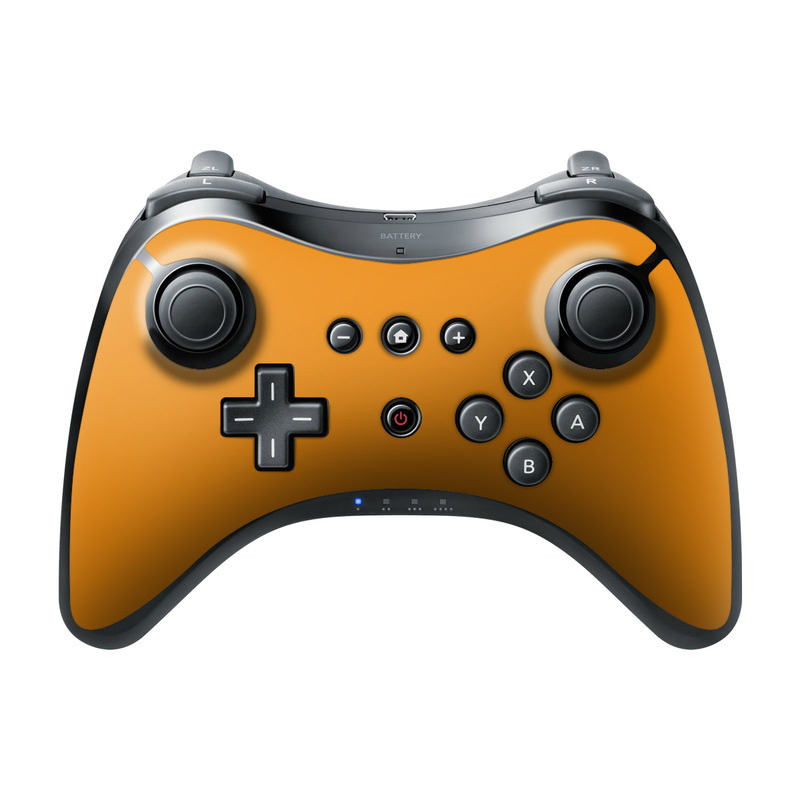 Nintendo Wii U Pro Controller Skin - Solid State Orange (Image 1)