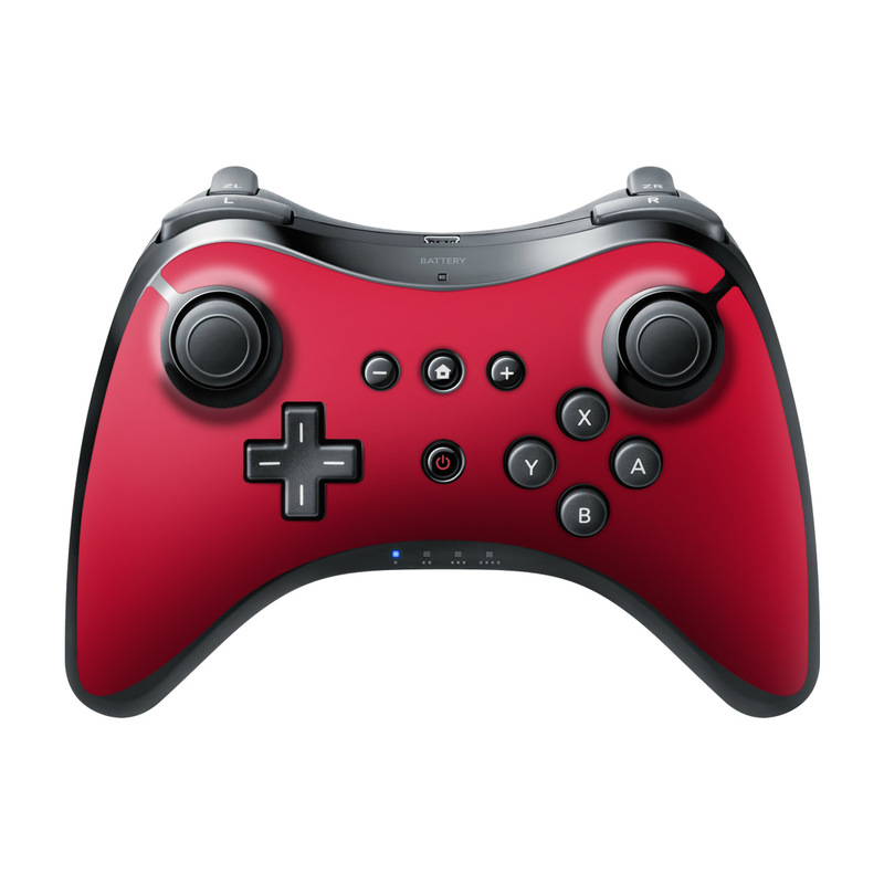 Nintendo Wii U Pro Controller Skin - Solid State Red (Image 1)