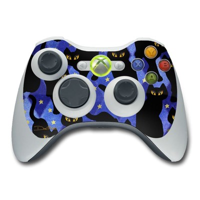 Xbox 360 Controller Skin - Cat Silhouettes