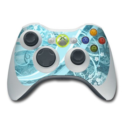 Xbox 360 Controller Skin - Flores Agua