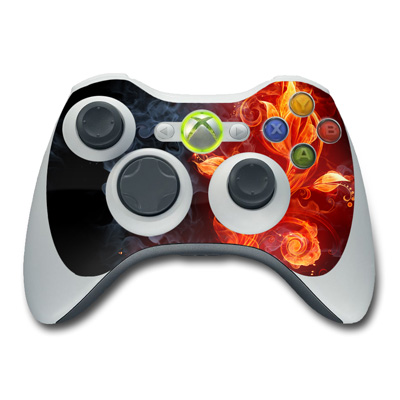 Xbox 360 Controller Skin - Flower Of Fire