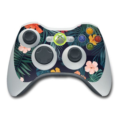 Xbox 360 Controller Skin - Tropical Hibiscus