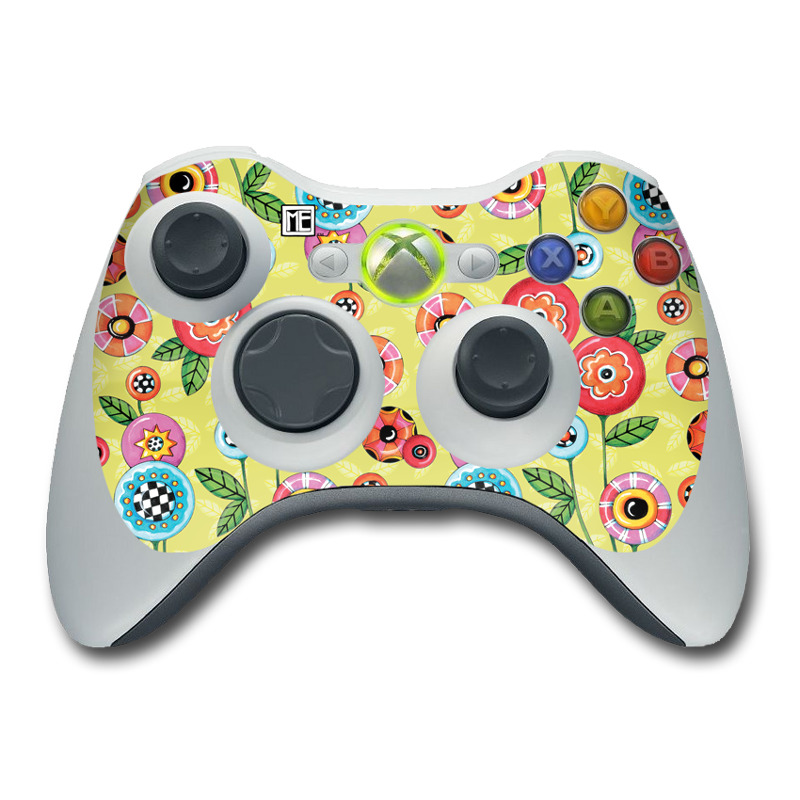 Xbox 360 Controller Skin - Button Flowers (Image 1)