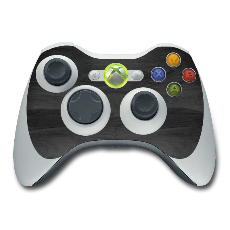 Xbox 360 Controller Skin - Black Woodgrain (Image 1)