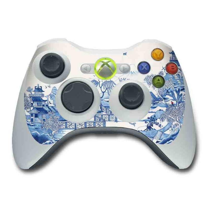 Xbox 360 Controller Skin - Blue Willow (Image 1)