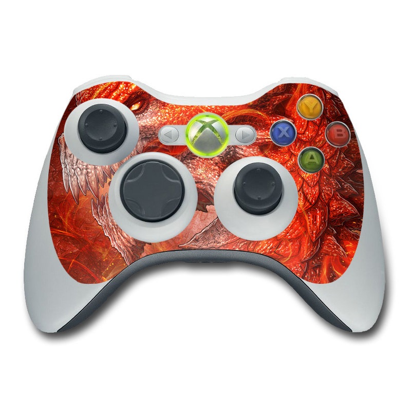 Xbox 360 Controller Skin - Flame Dragon (Image 1)