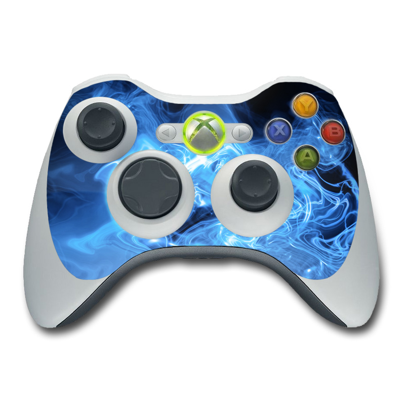 Xbox 360 Controller Skin - Blue Quantum Waves (Image 1)