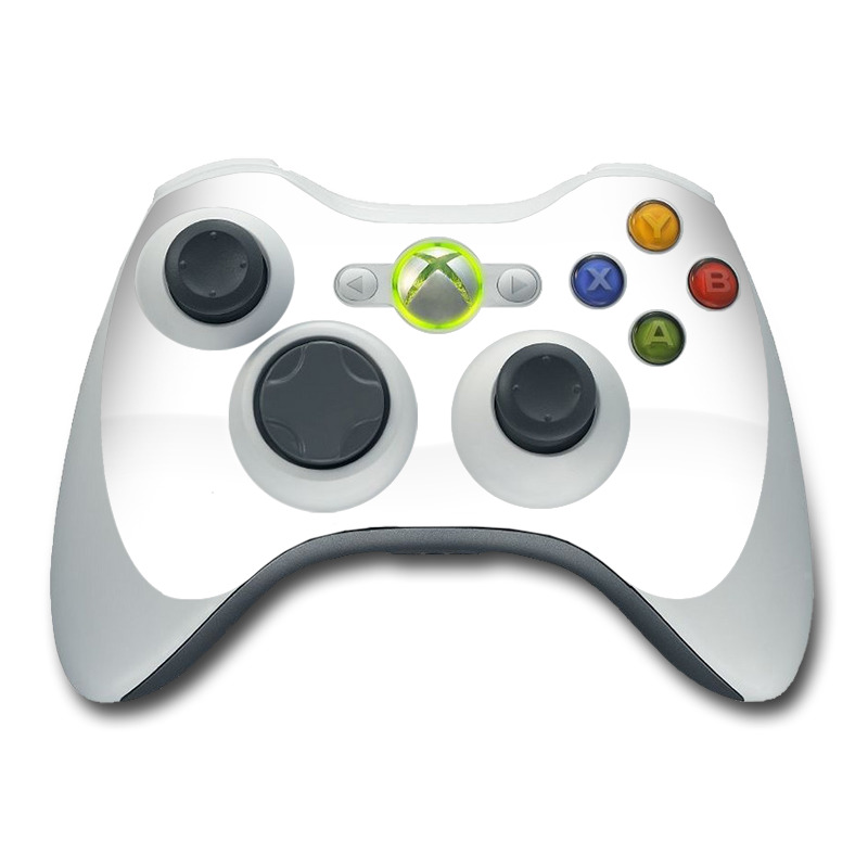 xbox 360 controller skin solid state white by solid colors decalgirl