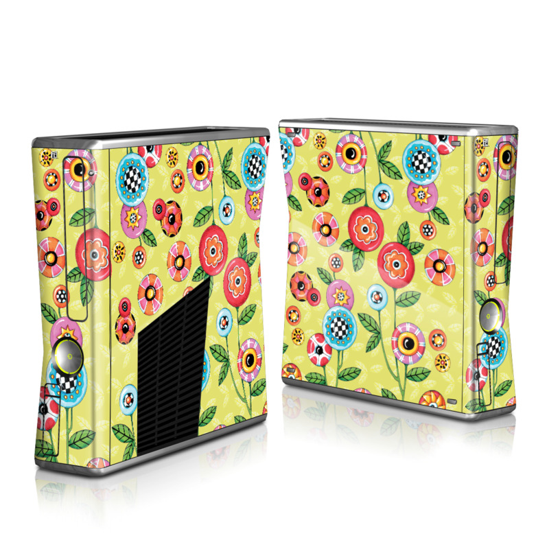 Xbox 360 S Skin - Button Flowers (Image 1)