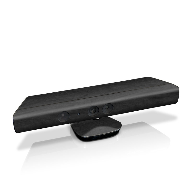 Xbox Kinect Skin - Black Woodgrain (Image 1)
