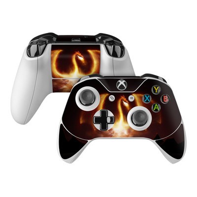 Microsoft Xbox One Controller Skin - Fire Dragon