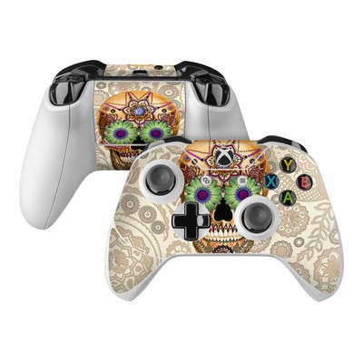 Microsoft Xbox One Controller Skin - Sugar Skull Bone