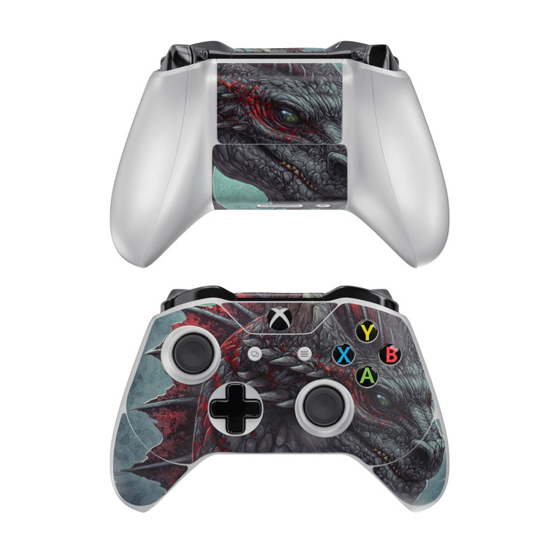 Microsoft Xbox One Controller Skin - Black Dragon (Image 1)