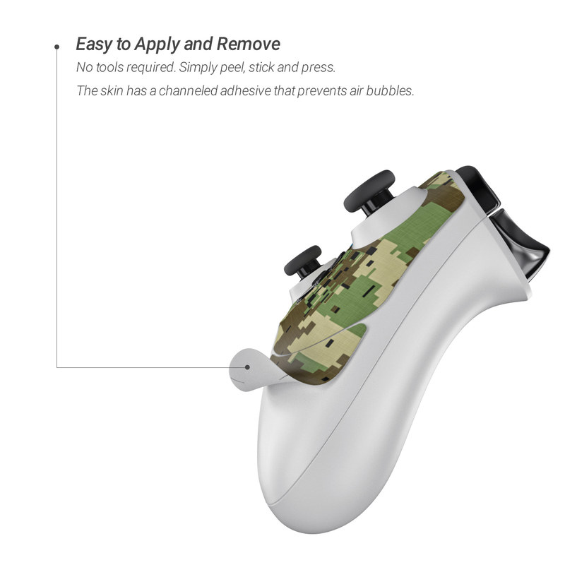 Microsoft Xbox One Controller Skin - Digital Woodland Camo (Image 2)