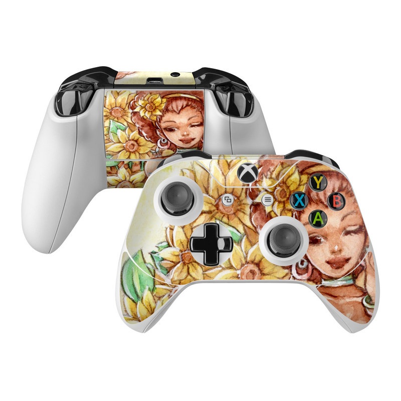 Microsoft Xbox One Controller Skin - Lady Sunflower (Image 1)