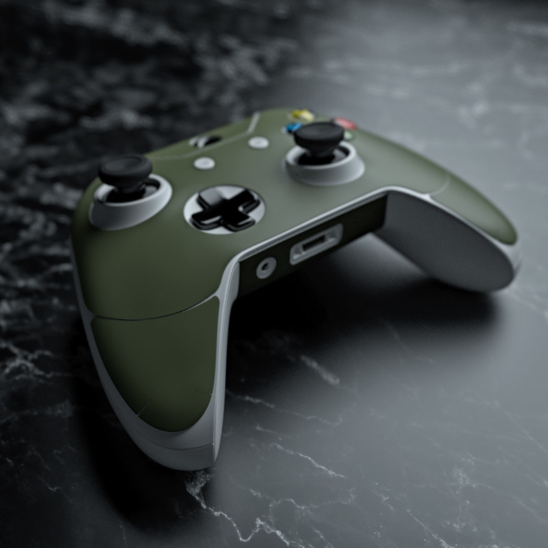 Microsoft Xbox One Controller Skin - Solid State Olive Drab (Image 5)