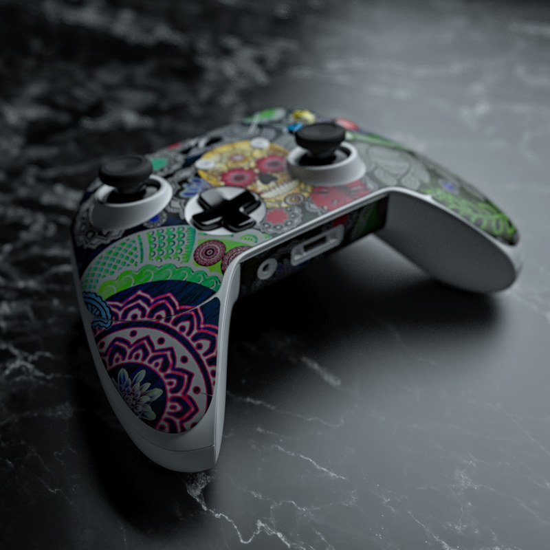 Microsoft Xbox One Controller Skin - Sugar Skull Paisley (Image 5)