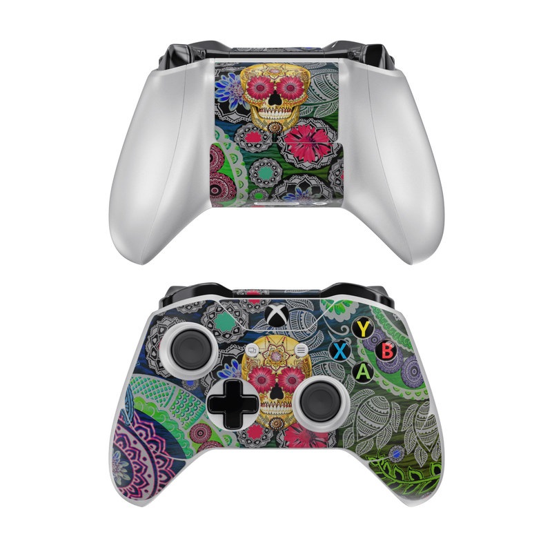 Microsoft Xbox One Controller Skin - Sugar Skull Paisley (Image 1)