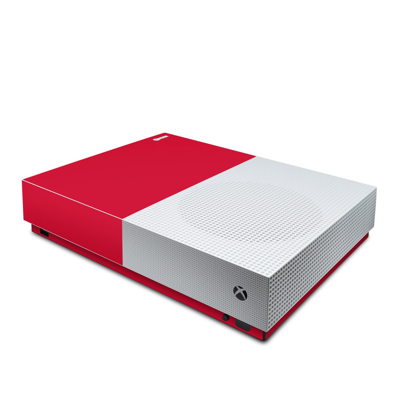 Microsoft Xbox One S All Digital Edition Skin Solid State Red by