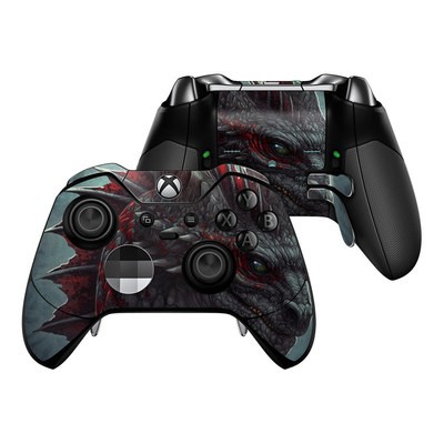 Microsoft Xbox One Elite Controller Skin - Black Dragon