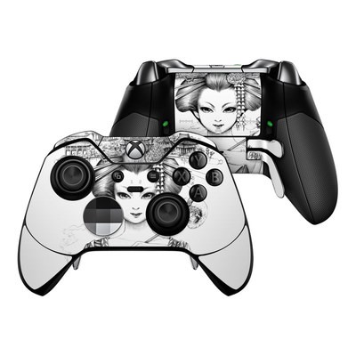 Microsoft Xbox One Elite Controller Skin - Geisha Sketch