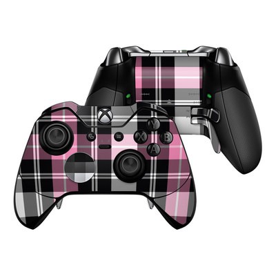 Microsoft Xbox One Elite Controller Skin - Pink Plaid