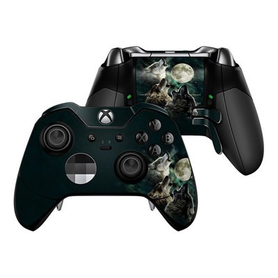Microsoft Xbox One Elite Controller Skin - Three Wolf Moon