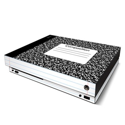 Microsoft Xbox One X Skin - Composition Notebook