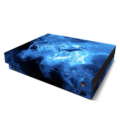 Microsoft Xbox One X Skin - Blue Quantum Waves