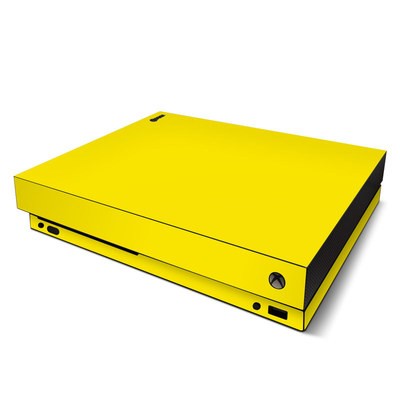 Microsoft Xbox One X Skin - Solid State Yellow