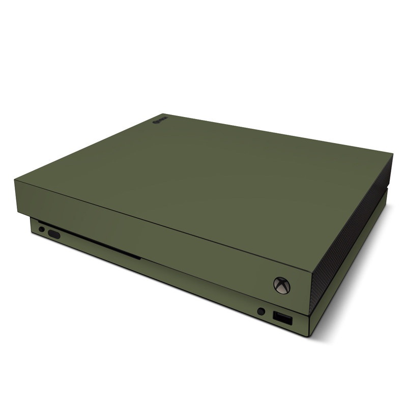 Microsoft Xbox One X Skin - Solid State Olive Drab (Image 1)