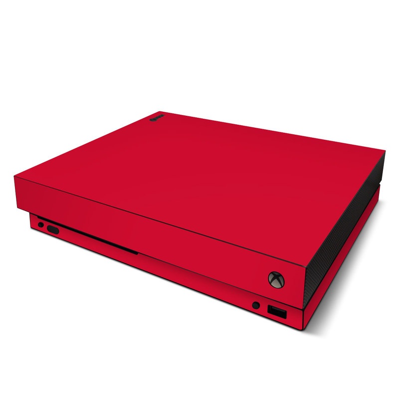 Microsoft Xbox One X Skin - Solid State Red (Image 1)