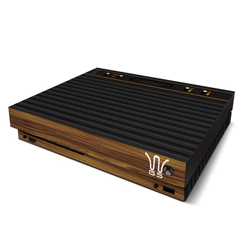 Microsoft Xbox One X Skin - Wooden Gaming System (Image 1)