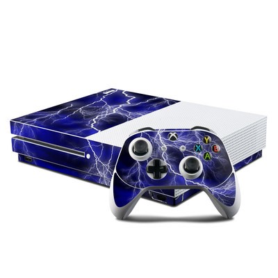 Microsoft Xbox One S Console and Controller Kit Skin - Apocalypse Blue