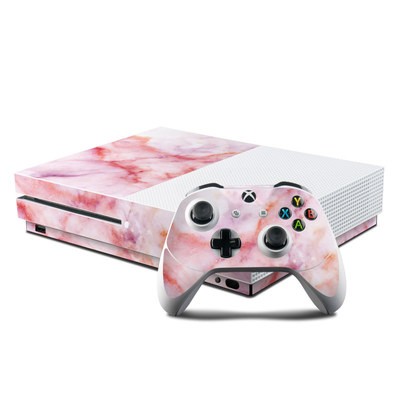 Microsoft Xbox One S Console and Controller Kit Skin - Blush Marble